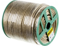 Трос стальной в полимерной оболочке, d=8,0 мм, L=100 м, STAYER Master 30410-80