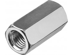 Гайка переходная, DIN 6334, оцинкованная, M6, 5кг, ЗУБР Мастер 303750-06