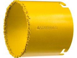 Коронка STAYER "PROFESSIONAL" кольцевая с карбидно-вольфрамовой крошкой, d=73мм 33345-73
