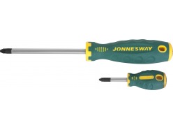 Отвертка "ANTI-SLIP GRIP" Pozidriv ® PZ2 6x100x219 мм D71Z2100 JONNESWAY 49226