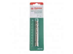 Сверло HAMMER Flex 202-511 DR CO 6,00мм*93мм кобальт M35, DIN338, HRC65-70 59145