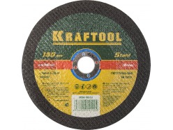 Круг отрезной абразивный KRAFTOOL по металлу, для УШМ, 180x2,5x22,23мм, 36250-180-2.5