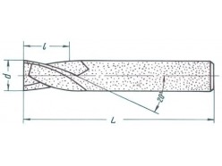 Фреза шпоночная d12,0x20x60 ц/х ВК8 твердосплавная CNIC 18011