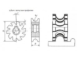 Фреза вогнутая 100x30x32 R9,0 Р6АМ5 z=12 CNIC 31853