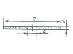 Круг отрезной 200x2,0x32 мм не армированный 14A 25Н Т (вулканит), 44663