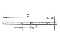 Круг отрезной 180x4,0x22 мм армированный по камню черный тип 27, 10964