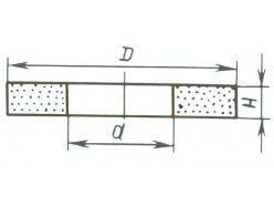 Круг шлифовальный 1(ПП) 350x40x127 мм 64С 25 СТ2 (GC F60 P) ВАЗ 24271
