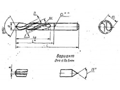 Сверло d 2,3 ц/х Р6М5 левое (без маркировки) CNIC 57311