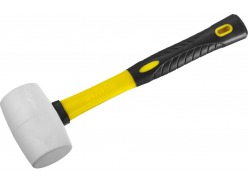 Киянка STAYER "PROFI" резиновая БЕЛАЯ, с фиберглассовой ручкой, 230г 20533-230