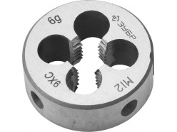 Плашка Зубр 4-28022-12-1.75, М12х1.75, ГОСТ 9740-71