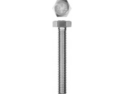 Болт ГОСТ 7798-70, M6 x 40 мм, 5 шт, кл. пр. 5.8, оцинкованный, ЗУБР 303086-06-040