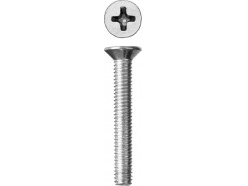 Винт DIN 965, M6 x 40 мм, 6 шт, кл. пр. 4.8, оцинкованный, ЗУБР 303116-06-040