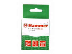 Скобы для степлера Hammer Flex 215-001 12мм, ширина 5мм, сечение 1.2мм, U-образные (тип 28) 1000шт. 34001