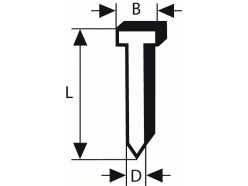 Гвозди 1,6/16g 57mm 2000шт 2608200532 Bosch