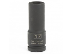 Головка ударная удлиненная шестигранная, 17 мм, 1/2", CrMo // Stels 13944
