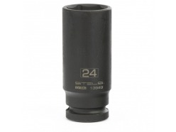 Головка ударная удлиненная шестигранная, 24 мм, 1/2", CrMo // Stels 13949