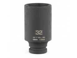 Головка ударная удлиненная шестигранная, 32 мм, 1/2", CrMo // Stels 13952