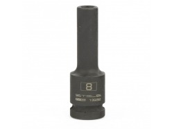 Головка ударная удлиненная шестигранная, 8 мм, 1/2", CrMo // Stels 13932