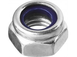 Гайка DIN 985 с нейлоновым кольцом, M8, 8 шт, кл. пр. 6, оцинкованная, ЗУБР 303586-08