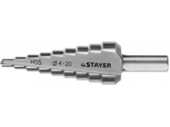 Сверло ступенчатое, STAYER, MASTER, 29660-4-20-9