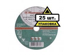 180 x 1.6 x 22 A 40 S BF Круг отр.Hammer Flex 232-020 по металлу и нержавеющей стали цена за 1 шт 86941