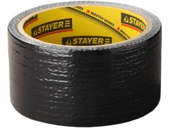 Армированная лента STAYER "PROFESSIONAL", универсальная, влагостойкая, 48мм х 10м, черная 12086-50-10