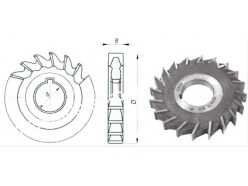 Фреза дисковая пазовая 125x22x32 Р18, z=22 затылованная CNIC 51616