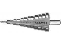 Сверло ступенчатое, STAYER, MASTER, 29660-4-39-14
