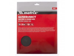 Шлифлист на бумажной основе, P 2000, 230 х 280 мм, 10 шт., водостойкий MATRIX 75629