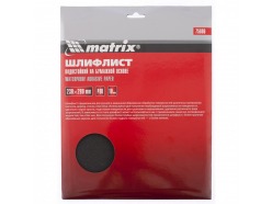 Шлифлист на бумажной основе, P 80,230 х 280 мм, 10 шт., водостойкий MATRIX 75606