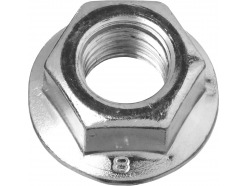 Гайка DIN 6923 с фланцем, кл. пр. 8, оцинкованная, M14, 5кг, ЗУБР Мастер 303630-14