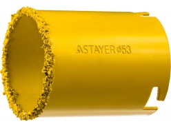 Коронка STAYER "PROFESSIONAL" кольцевая с карбидно-вольфрамовой крошкой, d=53мм 33345-53