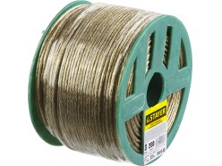 Трос стальной в полимерной оболочке, d=3,0 мм, L=200 м, STAYER Master 30410-30