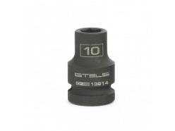 Головка ударная шестигранная, 10 мм, 1/2", CrMo // Stels 13914