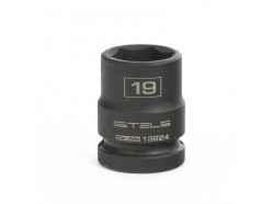 Головка ударная шестигранная, 19 мм, 1/2", CrMo // Stels 13924