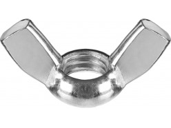 Гайка DIN 315 барашковая, M10, 2 шт, оцинкованная, ЗУБР 303736-10