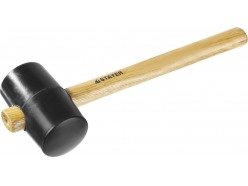 Киянка STAYER резиновая черная с деревянной ручкой, 450г 20505-65