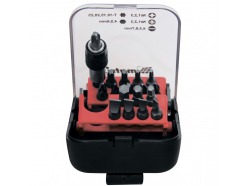Набор бит, адаптер для бит, сталь S2, 18 предм., в пласт. боксе MATRIX MASTER 11316